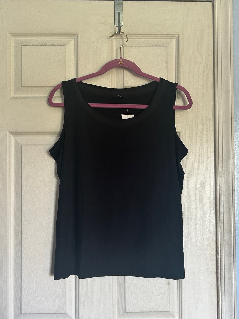 Talbots black knit tank top size 1X petite